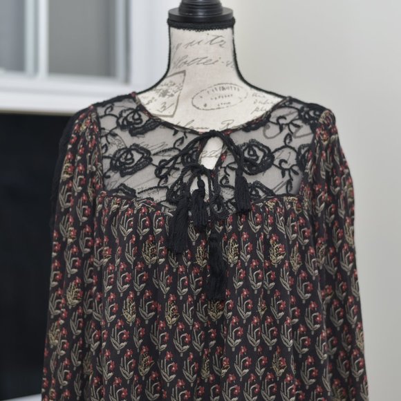 Free People boho lace back dress - Picture 5 of 14